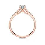 Pierścionek z różowego złota z diamentami AJPZ_122